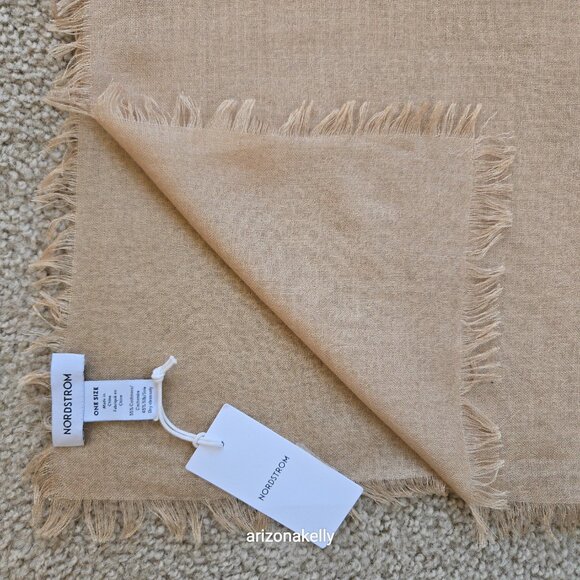 NWT Nordstrom Silk Cashmere Lightweight Scarf - Picture 4 of 10